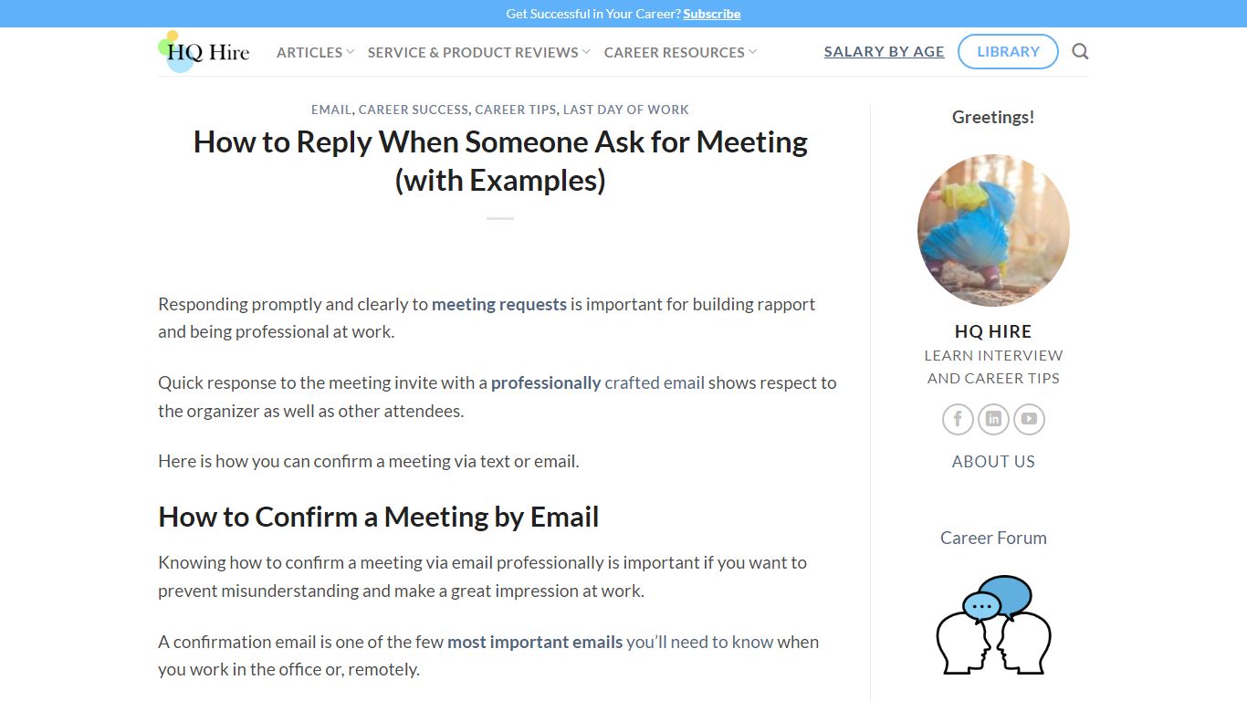 How To Reply When Someone Ask For Meeting (with Examples) | 2022 - HQ HIRE